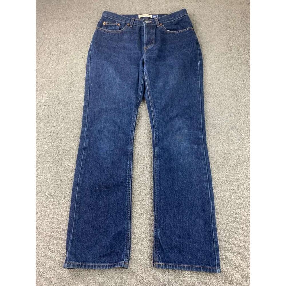 Vintage Gap Boot Cut Jeans Women 6 Blue Denim USA Made 5 Pocket Cotton Regular